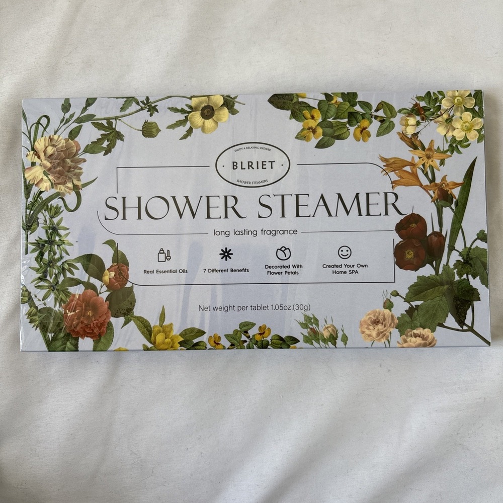BLRIET Shower Steamer Fragrance 8 Pack Aromatherapy Tablets Gift 1.05oz Each